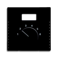 Накладка для терморегулятора, чёрный бархат ABB 2CKA001710A3906