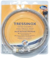 TUYAU GAZ BUTANE 1,00 M TRESSINOX 10 ANS