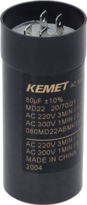 CAPACITOR 80 MF 220 240V 50/60 Hz 