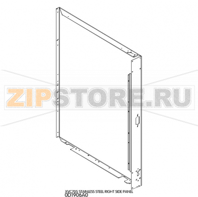 Stainless steel right side panel Unox XVC 705 Stainless steel right side panel Unox XVC 705Запчасть на деталировке под номером: 3Название запчасти на английском языке: Stainless steel right side panel Unox XVC 705