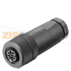 СИЛОВОЙ РАЗЪЁМ POWER M12 CABLE CONNECTOR PRO ДЛЯ ПОДКЛЮЧЕНИЯ SCALANCE W-700/X208PRO, ДЛЯ НАПРЯЖЕНИЯ ПИТАНИЯ 24V DC, С МОНТАЖНОЙ ИНСТРУКЦИЕЙ, 4-ПОЛЮСНЫЙ, A-CODED, 3 ШТ. Siemens 6GK1907-0DC10-6AA3 