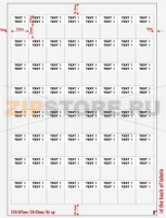 Hyperline WMBL-25x33-A4L-WH Самоламинирующиеся наклейки для печати на лазерных принтерах 25мм х 33мм, (1 лист, 64 наклейки)
