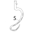 Hook, stainless steel Bear Varimixer AR80 VL-1S
