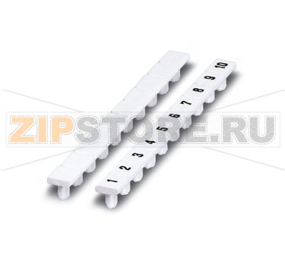Маркировочные полосы Zack для маркировочных &quot;кнопок&quot; Phoenix Contact BNZ 5/WH:UNBEDRUCKT Полоса, белый, без маркировки, маркируется с помощью: Plotter, Тип монтажа: Вставка, для клемм шириной: 5,2 мм, Размер маркировочного поля: 4 х 4 мм.Минимальный заказ: 10 шт.Упаковка: 10 шт.