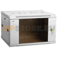 Шкаф LINEA W 9U 600x450 мм дверь стекло, RAL7035