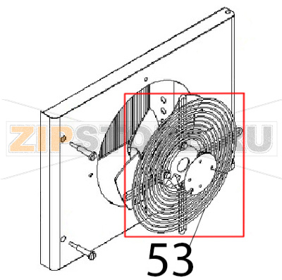 Fridge fan guard Angelo Po IA51 Fridge fan guard Angelo Po IA51Запчасть на деталировке под номером: 53