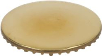 BURNER CAP PRINTED BRASS POLISHED