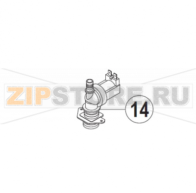 Inlet valve Hobart UXT-10A                                                             Inlet valve  Hobart UXT-10AЗапчасть на сборочном чертеже под номером: 14Название запчасти на немецком языке языке: Inlet valve Hobart UXT-10A
