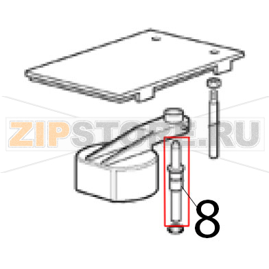 Ugello in plastica Scotsman AF 206 Ugello in plastica Scotsman AF 206Запчасть на деталировке под номером: 8