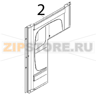 Oven counter door Angelo Po FM611E1 Oven counter door Angelo Po FM611E1Запчасть на деталировке под номером: 2