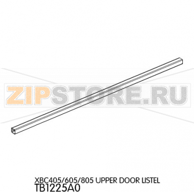 Upper door listel Unox XBC 605 Upper door listel Unox XBC 605Запчасть на деталировке под номером: 119Название запчасти на английском языке: Upper door listel Unox XBC 605