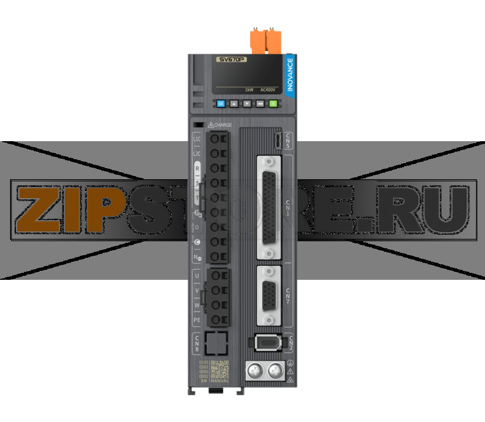 Сервопривод 220 В, 7.6 A, 1 кВт, CANopen, CANlink, Modbus RTU, STO, 1 фаза, IP20 Inovance SV670PS7R6I-FS-INT 