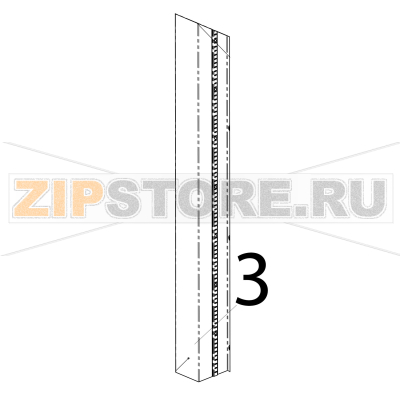 Стойка задняя центральная Polair DM110Sd-S Стойка задняя центральная Polair DM110Sd-SЗапчасть на деталировке под номером: 3