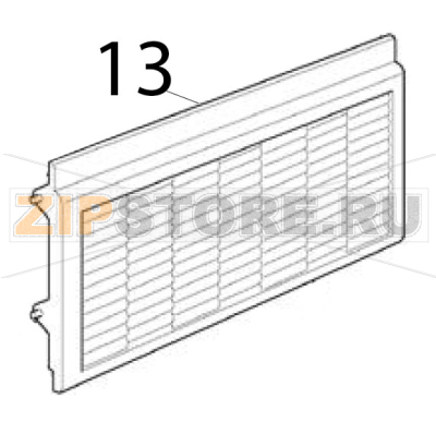 Assieme cornice sportello Scotsman B 40 Assieme cornice sportello Scotsman B 40Запчасть на деталировке под номером: 13