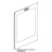 External glass 757X1063X5 Unox XBC 805