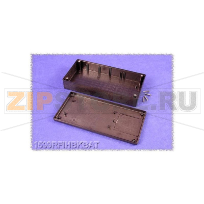 Корпус 220x110x44 мм, материал: пластик, черный, 1 шт Hammond 1599RFIHBKBAT 