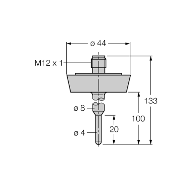 Датчик температуры Turck TP-504A-DN25K-H1141-L100 
