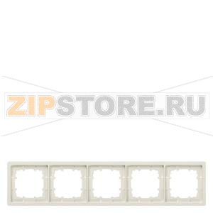 DELTA STYLE РАМКА 5-МЕСТН. ПЛАТИНОВЫЙ МЕТАЛЛИК Siemens 5TG1325-1 
