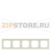 DELTA STYLE РАМКА 5-МЕСТН. ПЛАТИНОВЫЙ МЕТАЛЛИК Siemens 5TG1325-1