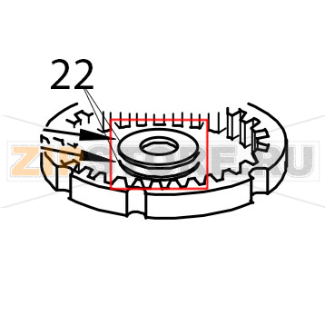 Washer fiber KitchenAid 5K45SSEWH Washer fiber KitchenAid 5K45SSEWHЗапчасть на деталировке под номером: 22