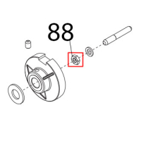 Dado es. DIN439, M6 basso Sirman Mirra 300 Y09