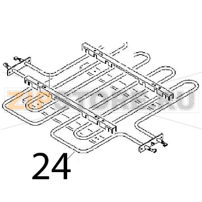 Resistenza 230 V, 2600 W. Angelo Po 2G1PE2E Resistenza 230 V, 2600 W. Angelo Po 2G1PE2EЗапчасть на деталировке под номером: 24