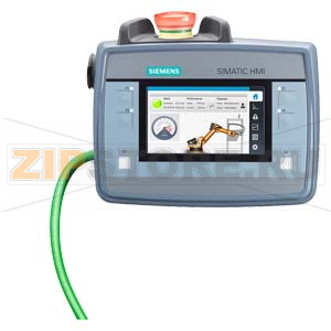 SIMATIC HMI, Мобильная панель KTP400F Mobile с втроенными разрешающей кнопкой и кнопкой аварийного останова, сенсорное и клавишное управление, широкоформатный TFT-дисплей с диагональю 4 дюйма, интерфейс Profinet, настройка в среде V13 SP1 с HSP Siemens 6A 