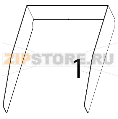 Splash back Tecnoinox FTR70E7 Splash back Tecnoinox FTR70E7Запчасть на деталировке под номером: 1