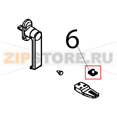 Опора двери нижняя Angelo Po BX101E Опора двери нижняя Angelo Po BX101EЗапчасть на деталировке под номером: 6