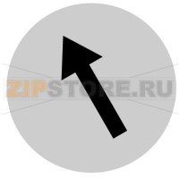 Линза для кнопок с подсветкой, выступающая белая, значок стрелки Eaton M22-XDLH-W-X8