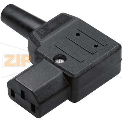 Вилка IEC, C13, 10 А, черная, 1 шт Kaiser 790/sw/C 