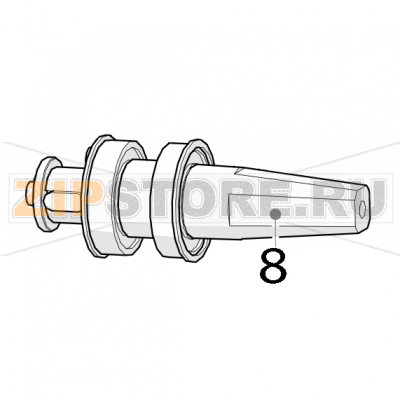 Upper pressing shaft Zumex Versatile Pro Upper pressing shaft Zumex Versatile ProЗапчасть на деталировке под номером: 8