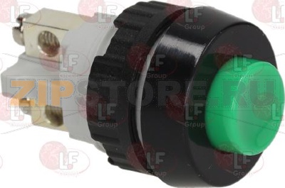 ЗЕЛЕНАЯ ОДНОПОЛЮСНАЯ КНОПКА 0,7А 250В 