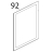 Vetro est. ser. grigio 620x770x4 BETFL Unox XV 703G