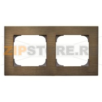 Рамка двухместная, античная латунь ABB 2CLA857200A1201