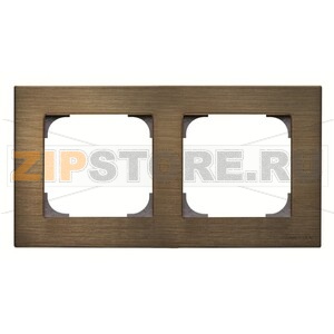 Рамка двухместная, античная латунь ABB 2CLA857200A1201 