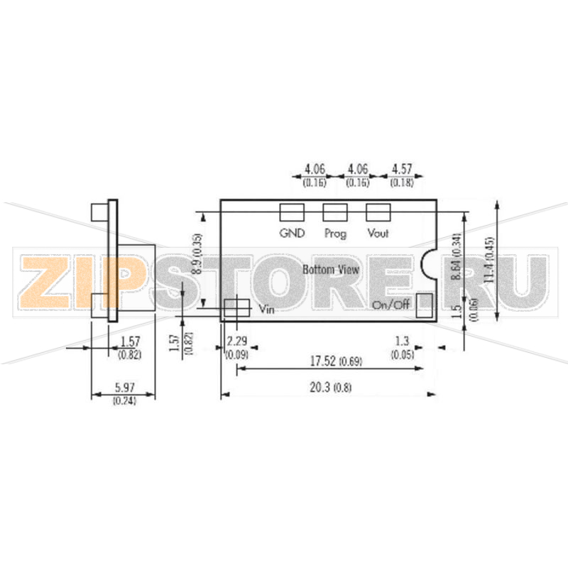 Преобразователь DC/DC, 5 V/DC, 3.3 V/DC, 6 A Traco Power TOS 06-05SM 