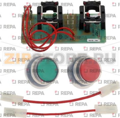 ПАНЕЛЬ УПРАВЛЕНИЯ С ОВАЛЬНЫМИ КНОПКАМИ В КОМПЛЕКТЕ 100X50 ММ 