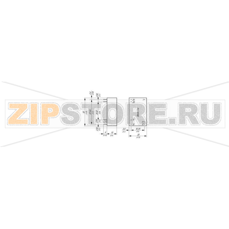 Преобразователь DC/DC, печатный монтаж, 24 V/DC, ±15 V/DC, 100 mA, 3 W Traco Power THP 3-2423 