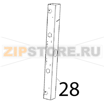 Door right column 50x50x1 Unox XVC 205E Door right column 50x50x1 Unox XVC 205EЗапчасть на деталировке под номером: 28