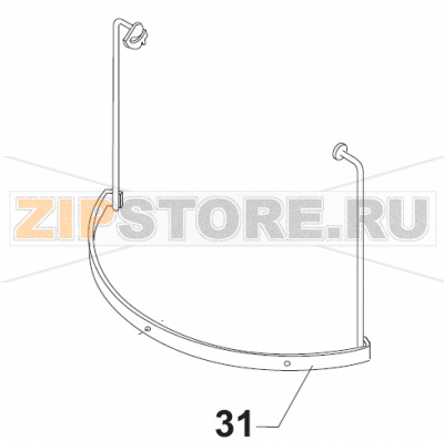 Clamp for Safety Guard AR30-40 Removable Bear Varimixer AR40 VL-1S                                                        Clamp for Safety Guard AR30-40 Removable Bear Varimixer AR40 VL-1SЗапчасть на сборочном чертеже под номером: 31Название запчасти на датском&nbsp;языке: Clamp for Safety Guard AR30-40 Removable Bear Varimixer AR40 VL-1S