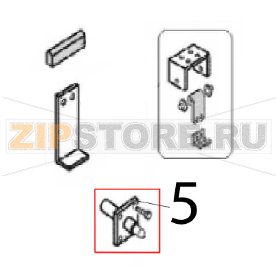 Safety door catch Angelo Po C165D Safety door catch Angelo Po C165DЗапчасть на деталировке под номером: 5