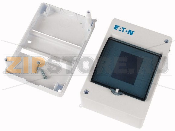 Кожух компактный пластиковый, IP30, 4 модуля, прозрачная дверца Eaton MINI-4-T 