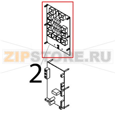 Gr. scheda el. LED/CPU Angelo Po FX82E2T Gr. scheda el. LED/CPU Angelo Po FX82E2TЗапчасть на деталировке под номером: 2
