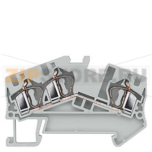 КЛЕММА ПРОХОДНАЯ КОМПАКТНАЯ ПРУЖИННОЕ ПОДСОЕДИНЕНИЕ, 3 ПОДСОЕДИНЕНИЯ: 0.08 - 4 MM2, ШИРИНА: 6.2 MM, СЕРАЯ Siemens 8WH2503-0AG00 