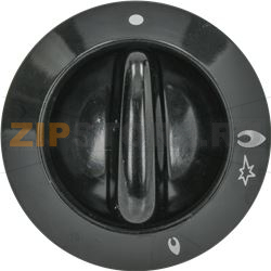 KNOB AND FERRULE  TECNOGAS BLACK 
