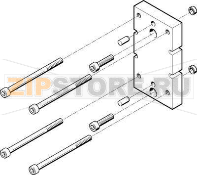 Комплект переходников Festo HAPG-84 