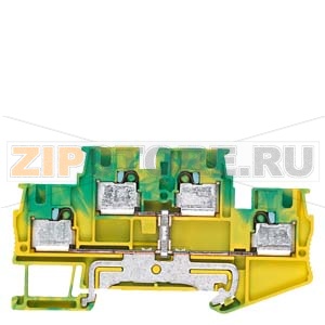 PE two-tier terminal 4 mm2, 6.2 mm wide gray Siemens 8WH6020-0CG07 