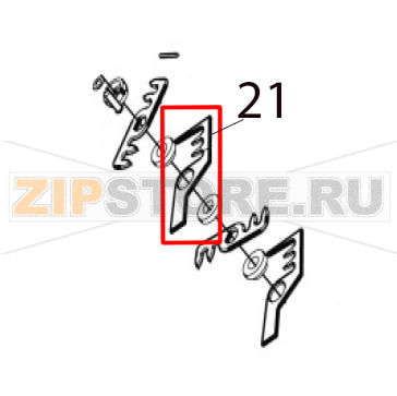 Rotate blade Hurakan HKN-TRGM Rotate blade Hurakan HKN-TRGMЗапчасть на деталировке под номером: 21