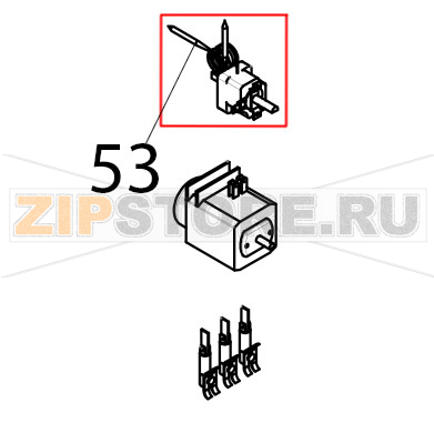 Termostato 8F, 310°, fine corsa Tecnoeka KF 965 Termostato 8F, 310°, fine corsa Tecnoeka KF 965Запчасть на деталировке под номером: 53